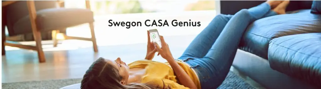 Swegon CASA Genius juhtimine tahvelarvutis kodudiivanil