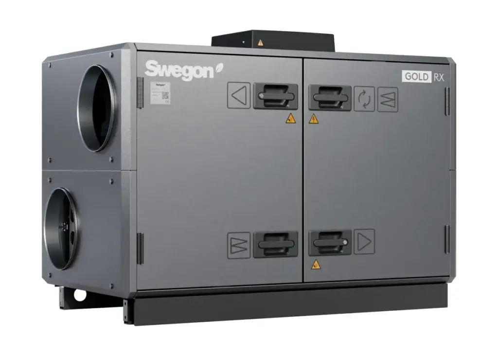 Swegon GOLD RX ventilatsiooniseade külgvaates
