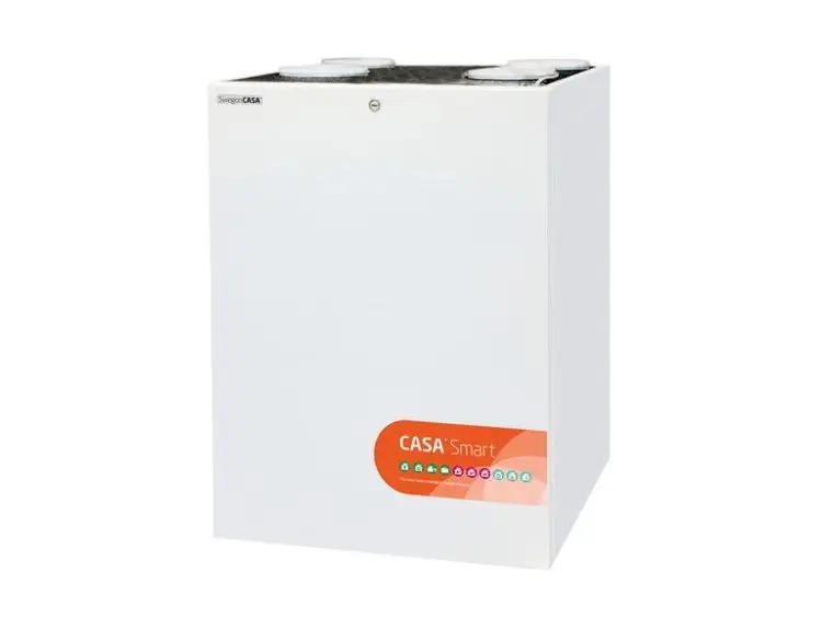 Swegon CASA Smart ventilatsiooniseade seinale