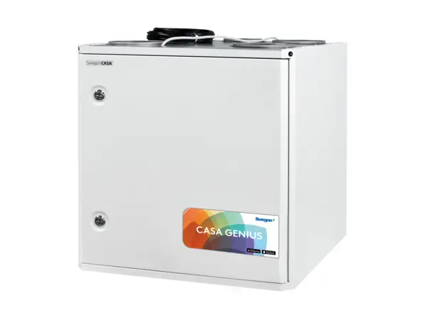 Swegon CASA R5 Genius ventilatsiooniseade külgvaates