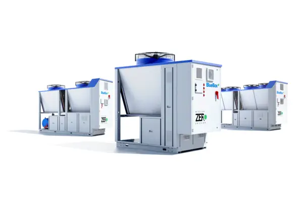Blue Box ZETA Zero soojuspumbad hoone katusel