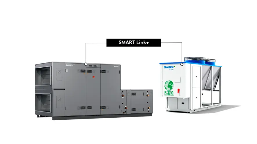 Swegoni ventilatsiooniseade ja Blue Boxi jahutusseade SMART Link ühendusega